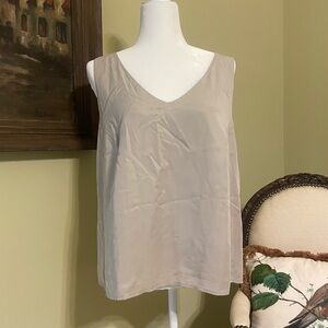 Gray Relaxed Sleeveless Tank Top